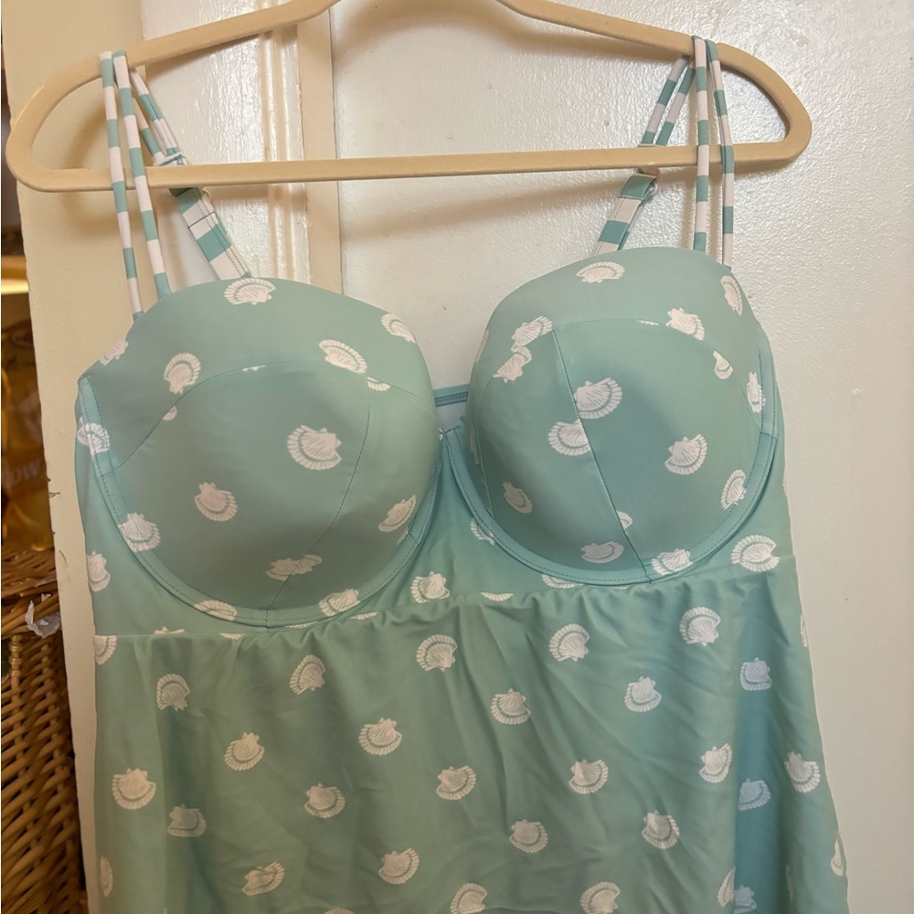 Lane Bryant Teal tankini